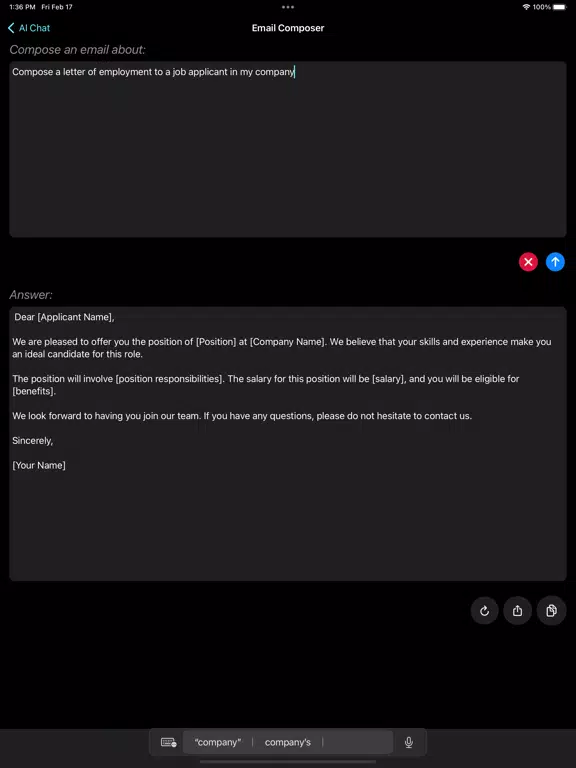 ChatBot AI Chat : Writing BOT. iPad  Ekran Görüntüleri