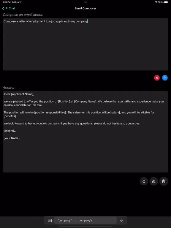 ChatBot AI Chat : Writing BOT. iPad  स्क्रीनशॉट