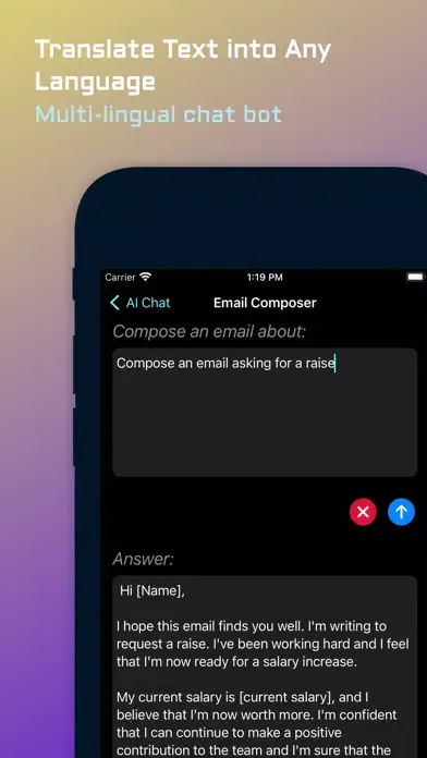 ChatBot AI Chat : Writing BOT. स्क्रीनशॉट