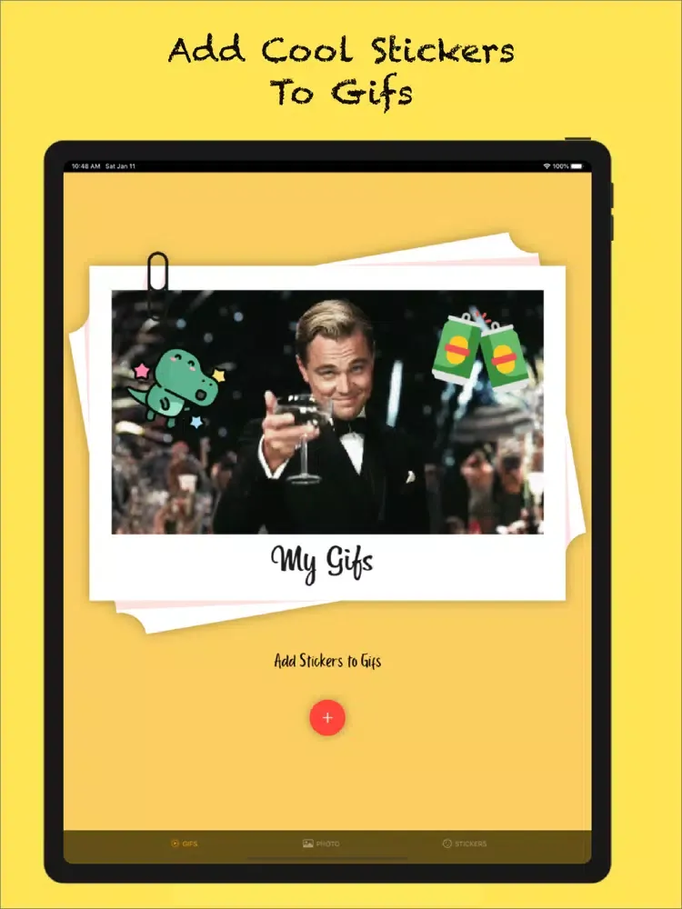 GIF + Stickers iPad 应用截图