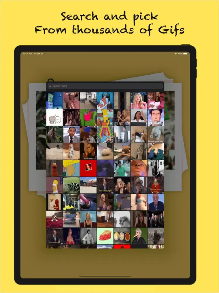 GIF + Stickers iPad 应用截图