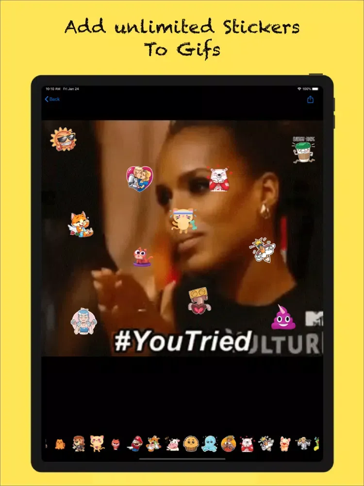 GIF + Stickers iPad 应用截图