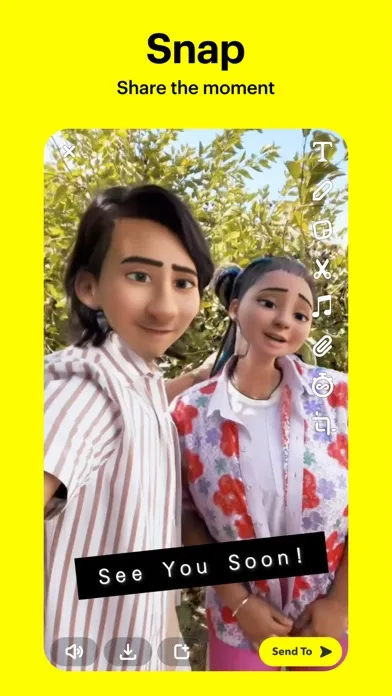 Tangkapan skrin Snapchat