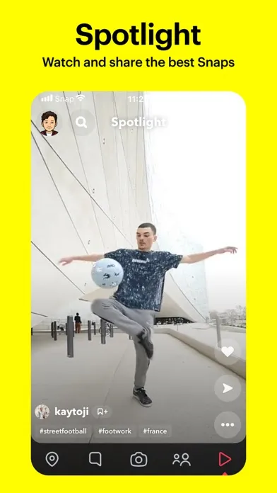 Tangkapan skrin Snapchat