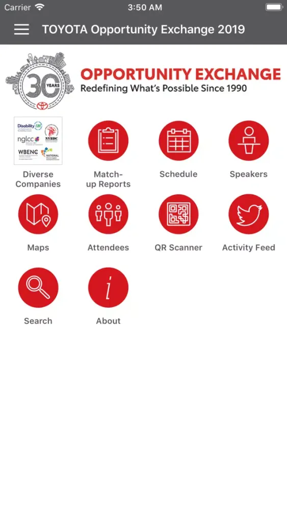 Screenshot di Toyota Exchanges