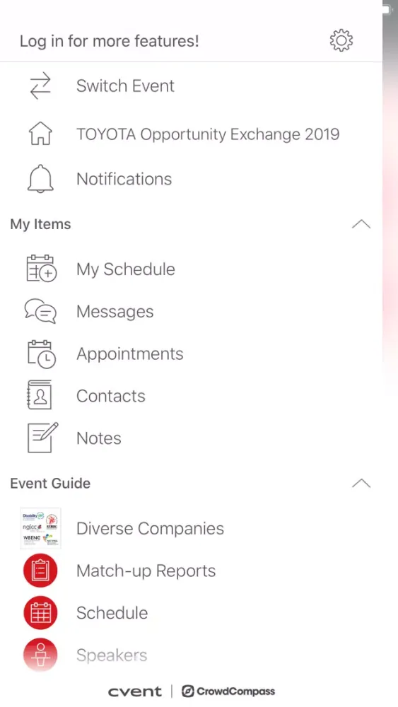 Screenshot di Toyota Exchanges