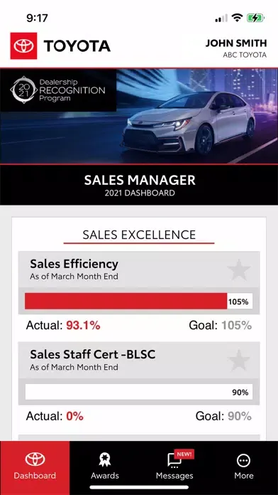Toyota Dealership Recognition سکرین شاٹس