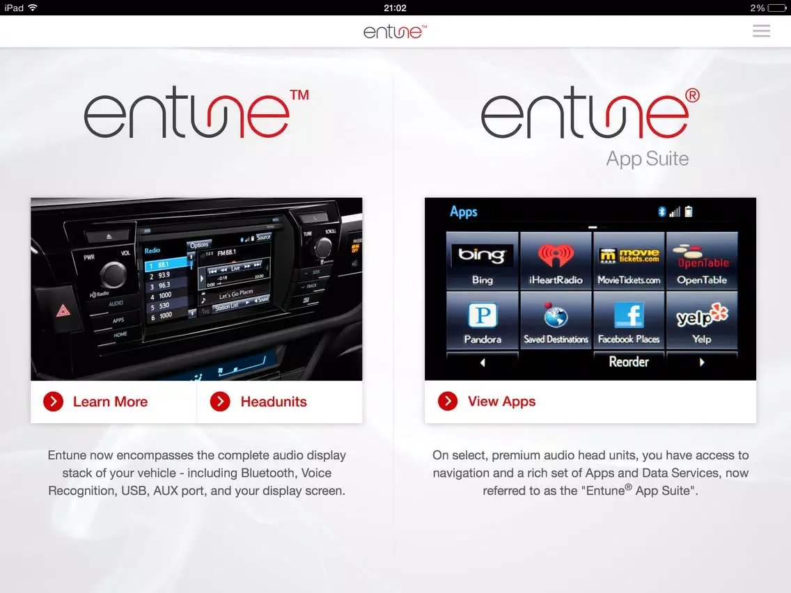 Tangkapan skrin Entune Audio Simulator iPad 