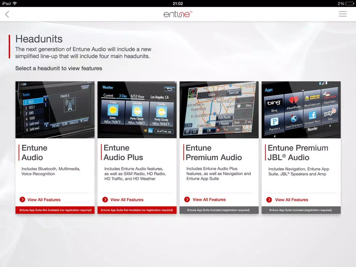 Tangkapan skrin Entune Audio Simulator iPad 