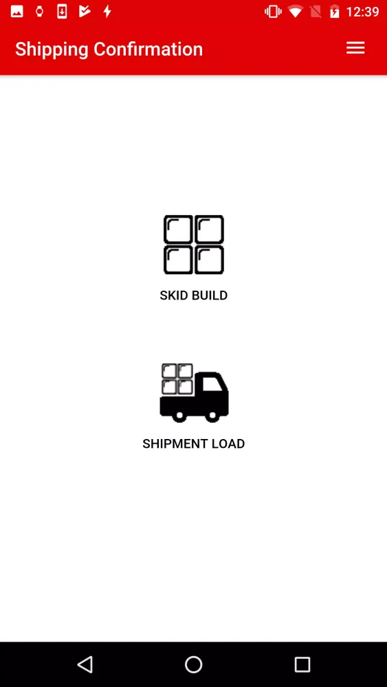 Shipping Confirmation System スクリーンショット