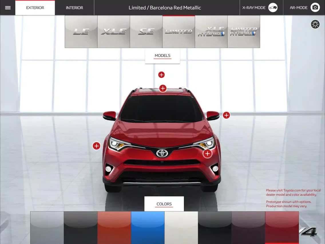 Скриншоты RAV4 Virtual Experience iPad 