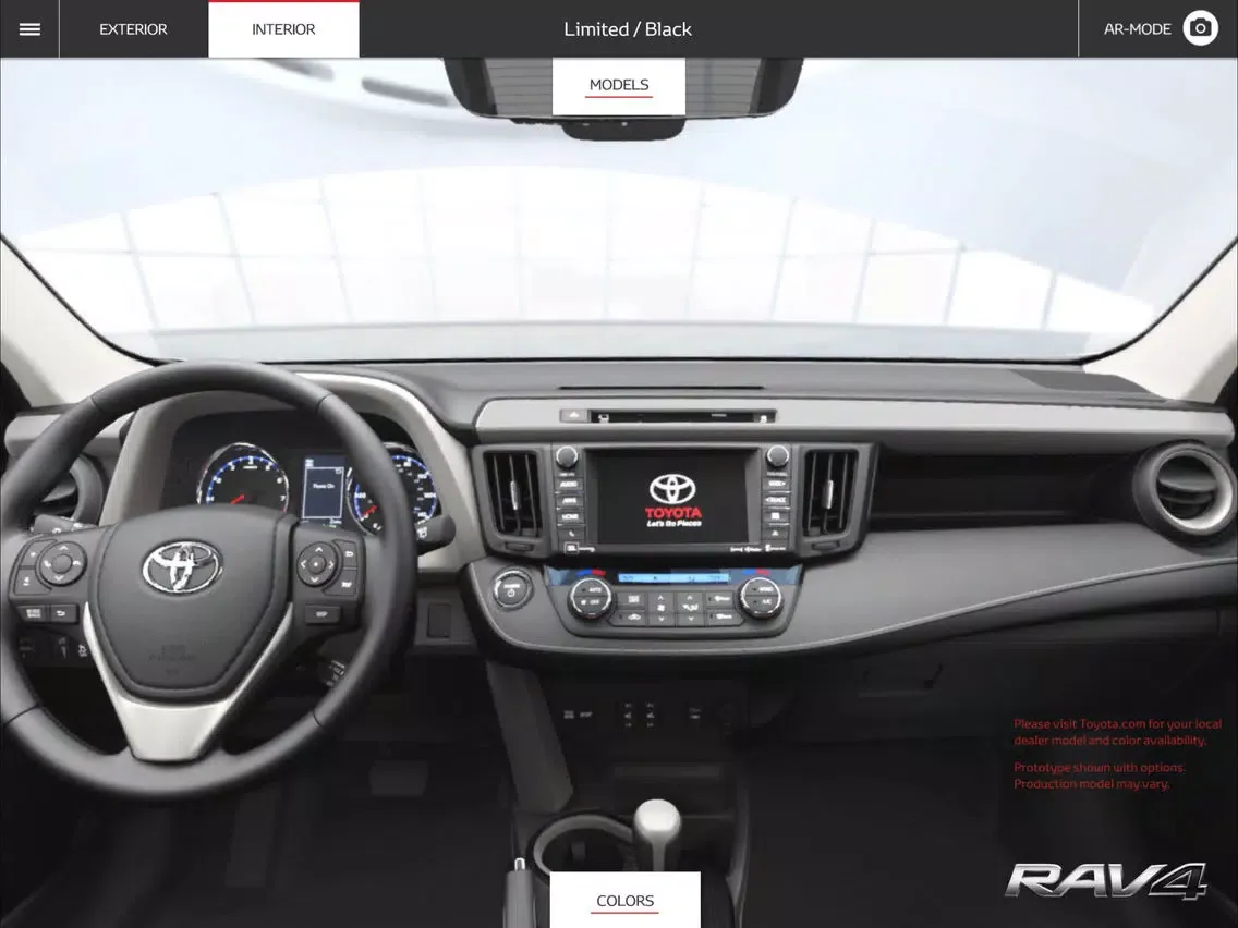 Скриншоты RAV4 Virtual Experience iPad 