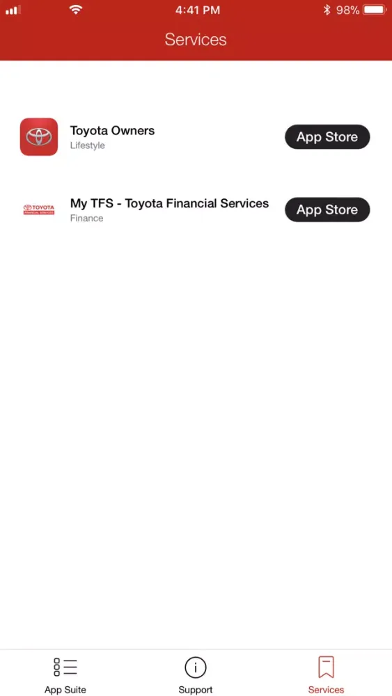 Entune™ 3.0 App Suite Connect سکرین شاٹس