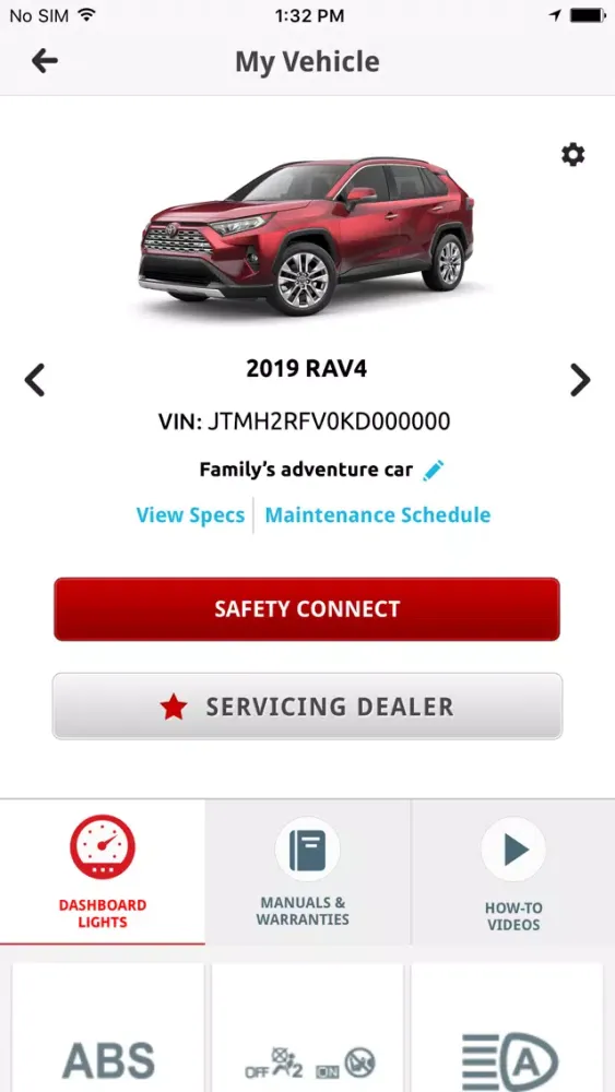 Capturas de tela do Toyota Owners