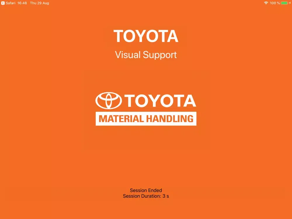 Capturas de tela do Toyota Visual Support iPad 