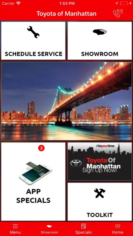Capturas de pantalla de Toyota of Manhattan MLink