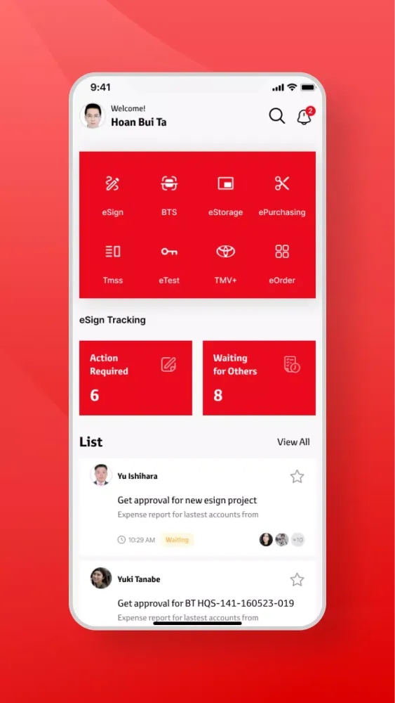 Zrzuty ekranu TMV Esign