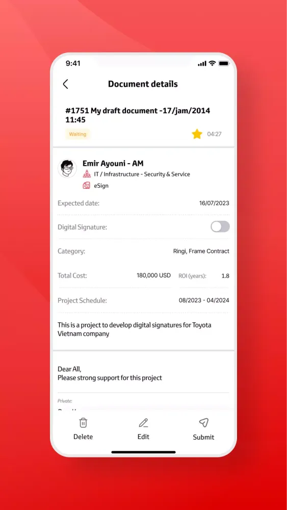 Zrzuty ekranu TMV Esign