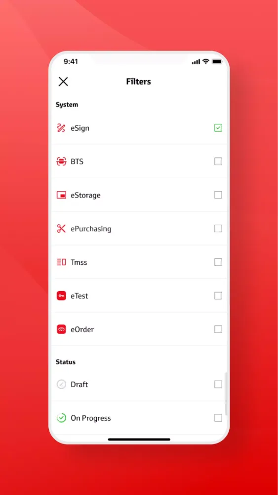Zrzuty ekranu TMV Esign