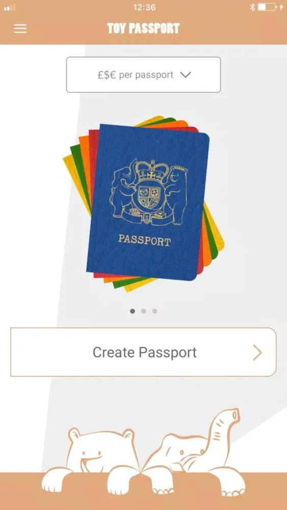Capturas de tela do Toy Passport