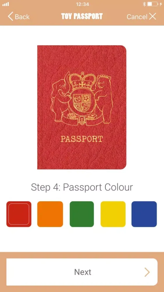 Capturas de tela do Toy Passport