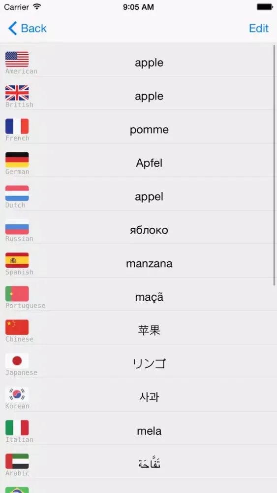 Learning Spanish (European) Basic 400 Words应用截图
