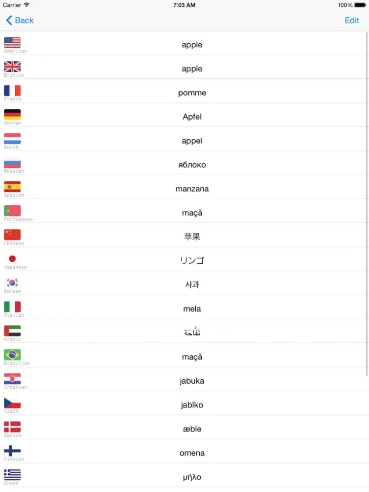 Learning Korean Basic 400 Words iPad 应用截图