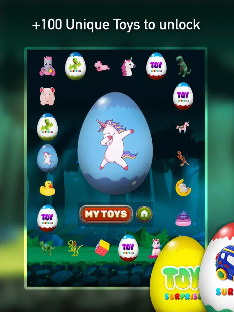 Capturas de tela do Toys Surprise Eggs iPad 