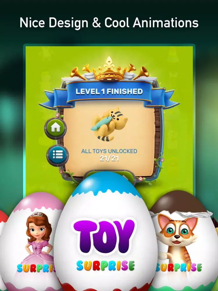 Capturas de tela do Toys Surprise Eggs iPad 