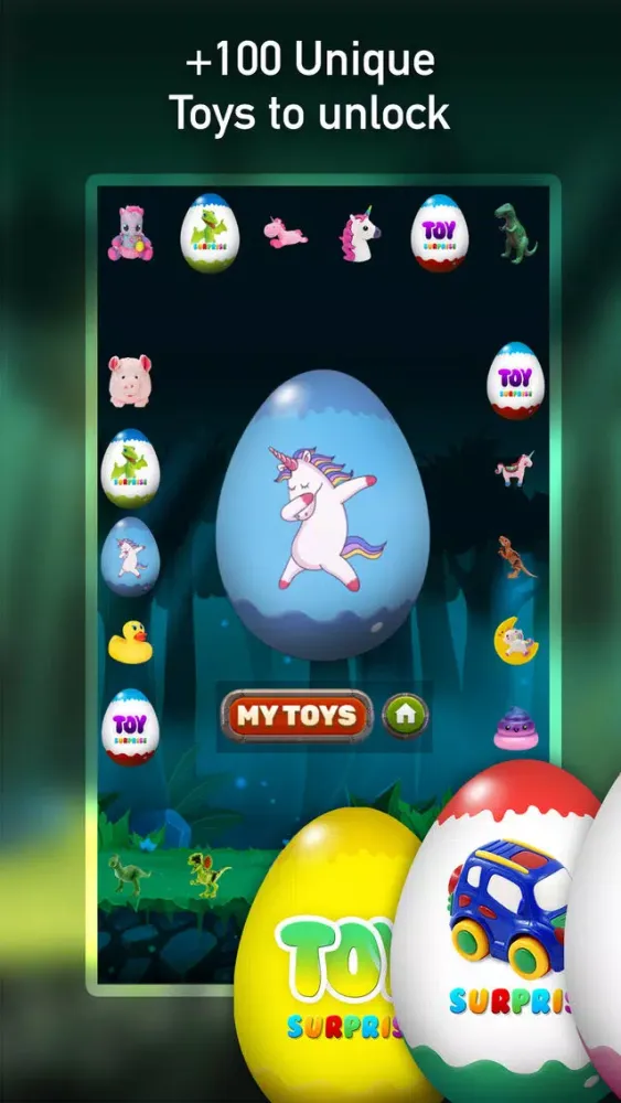 Capturas de tela do Toys Surprise Eggs