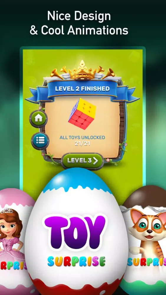 Capturas de tela do Toys Surprise Eggs
