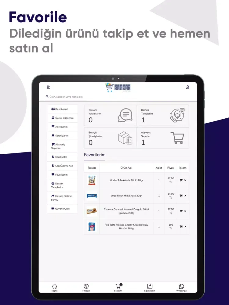 Kısmet Şarküteri iPad 应用截图