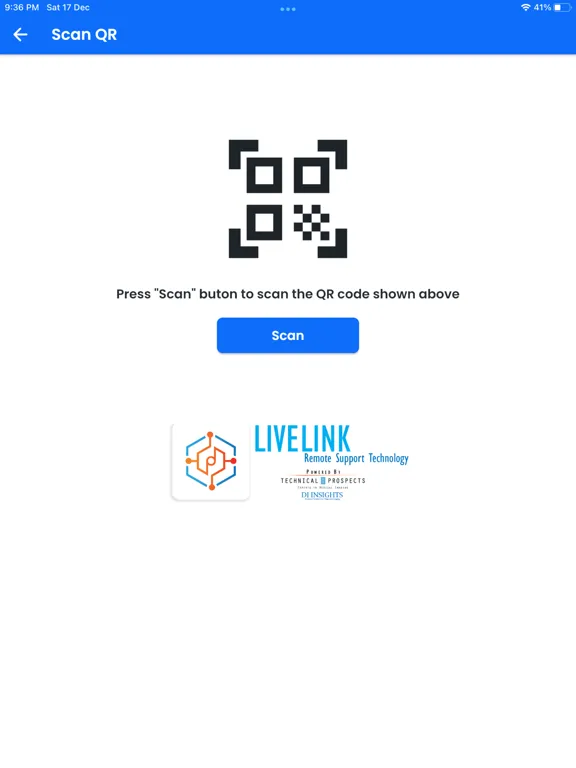 ภาพหน้าจอของ LiveLink RST iPad 