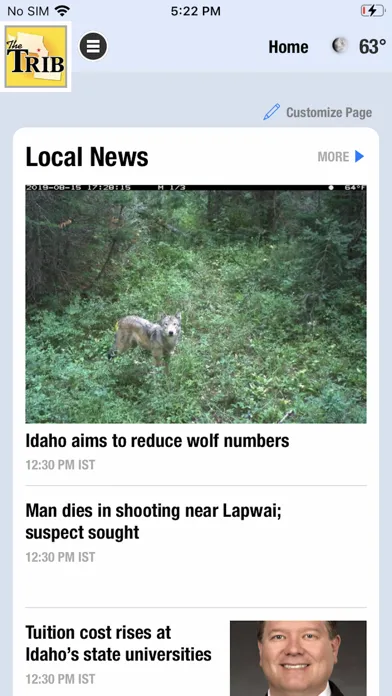 Lewiston Tribune Ekran Görüntüleri