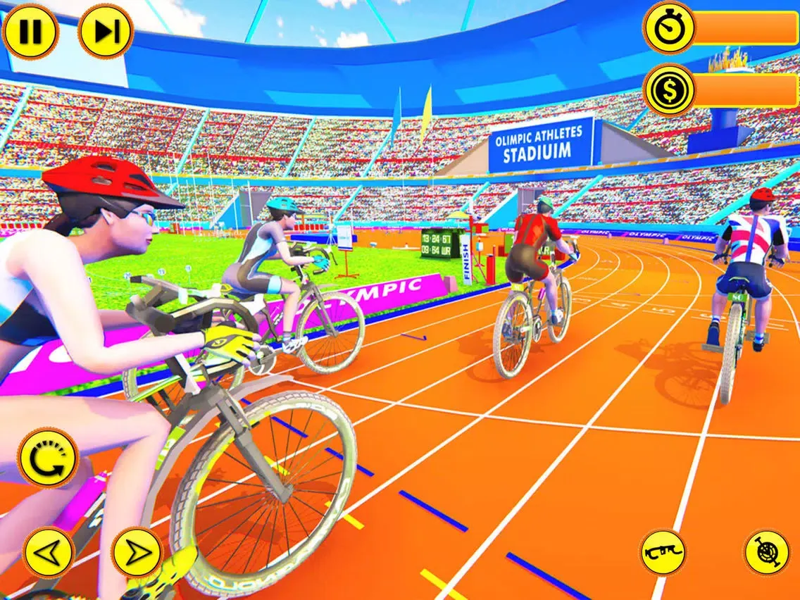 Capturas de tela do Bicycle Racing Simulator iPad 
