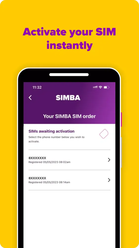 Captures d'écran de My SIMBA