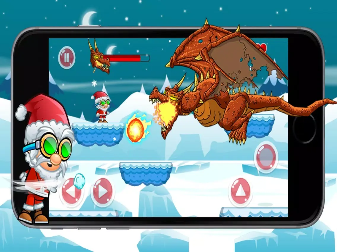 Tangkapan layar Super Santa Run Adventure In Iceland iPad 