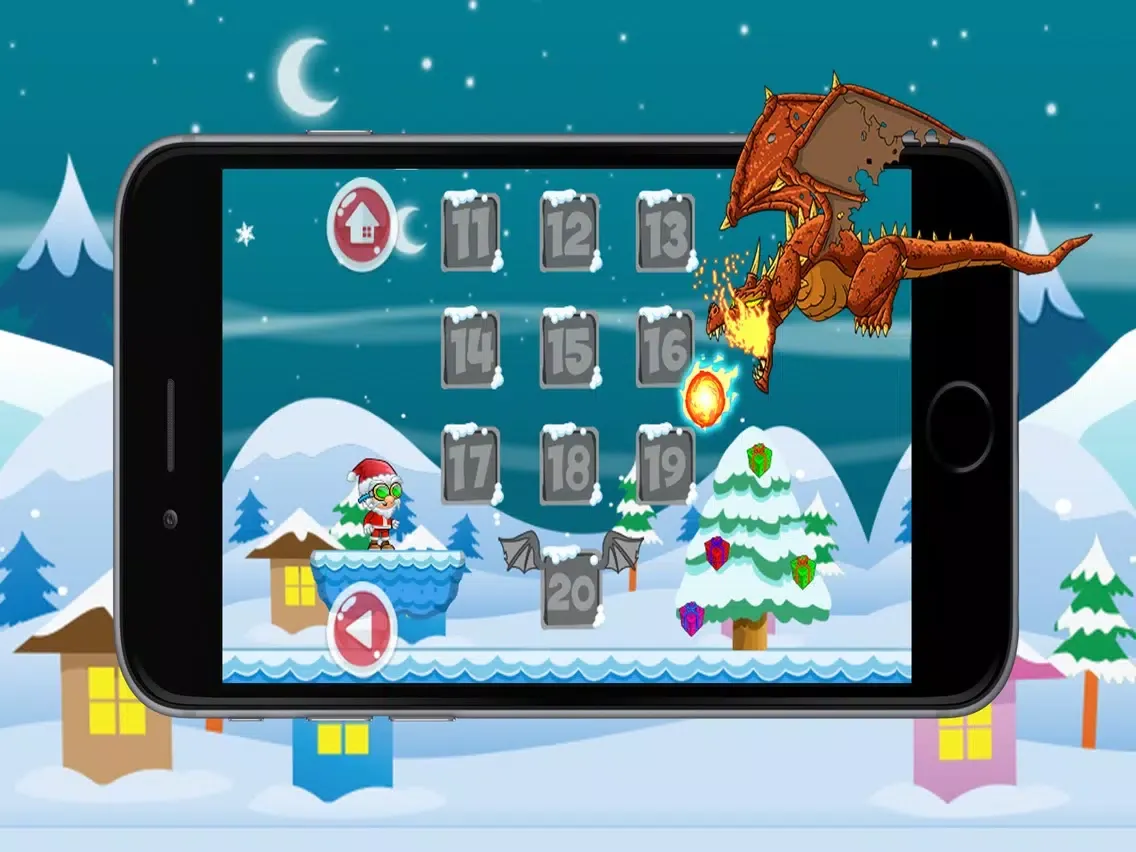 Tangkapan layar Super Santa Run Adventure In Iceland iPad 