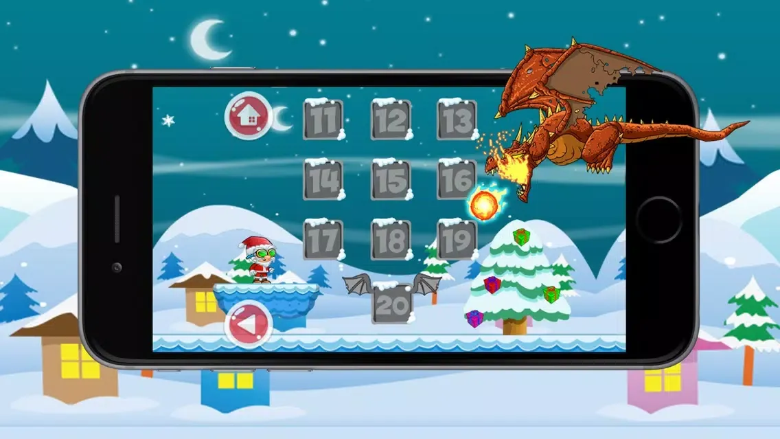 Tangkapan layar Super Santa Run Adventure In Iceland
