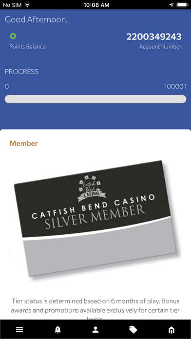 Ảnh chụp màn hình của Catfish Bend Casino Rewards