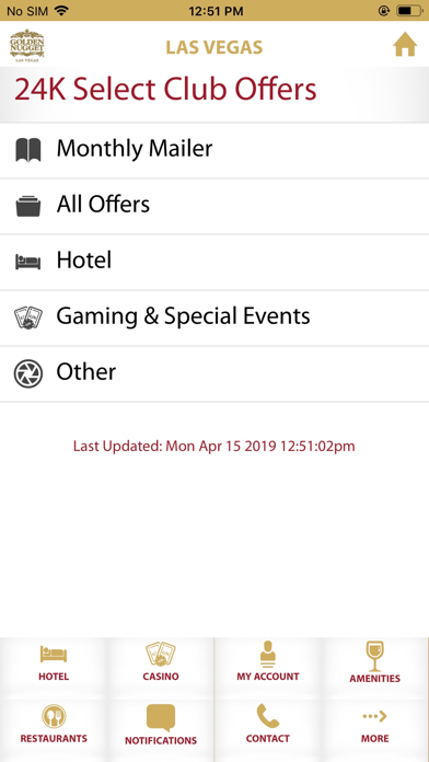 Golden Nugget 24K Select Club سکرین شاٹس