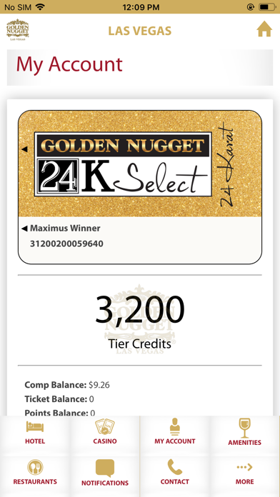 Golden Nugget 24K Select Club سکرین شاٹس