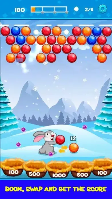 Bunny Bubble Shooter Deluxe سکرین شاٹس