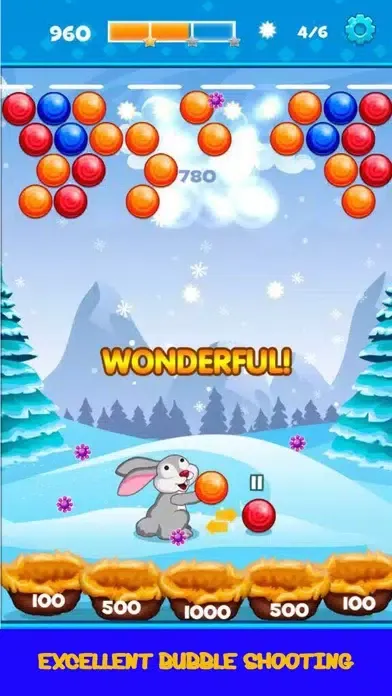 Bunny Bubble Shooter Deluxe سکرین شاٹس