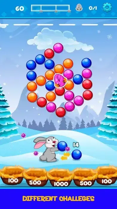Bunny Bubble Shooter Deluxe سکرین شاٹس