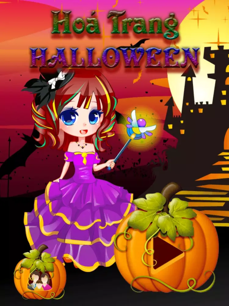 صور Hoá Trang Halloween Cho Bé iPad 