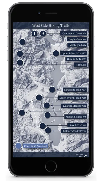 Priest Lake, ID Trails Guide Screenshots