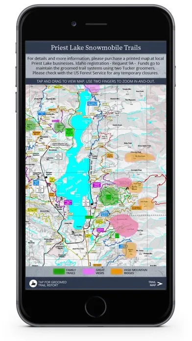 Priest Lake, ID Trails Guide Screenshots