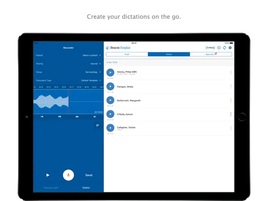 تصاویر Beacon Dictate iPad 