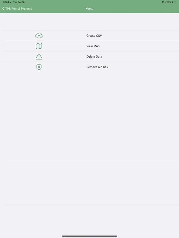 TPS: EASI Track iPad  Screenshots